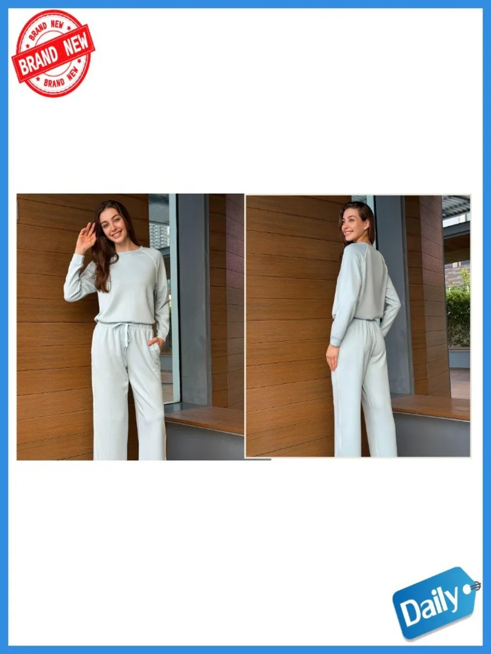 2 Piece Lounge Set Women Matching Wide Leg Pants Outfit Travel
